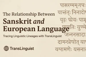 Sanskrit and European languages : A Historic Linguistic Bond