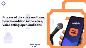 Voice Acting Audition Process, Audition & Open Casting