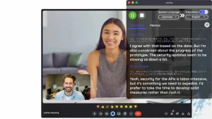 Smart Internal Meetings with Speech Translation and Captions